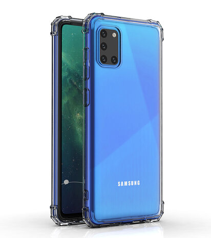 Schokbestendig TPU hoesje Samsung Galaxy A31 Transparant