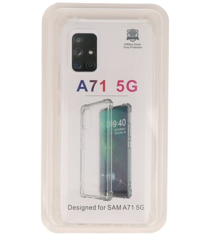 Schokbestendig TPU hoesje Samsung Galaxy A71 5G Transparant