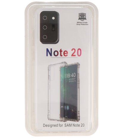 Schokbestendig TPU hoesje Samsung Galaxy Note 20 Transparant