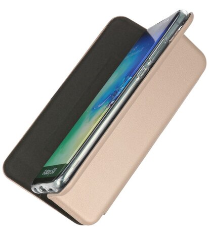 Slim Folio Telefoonhoesje voor Samsung Galaxy M11 - Goud