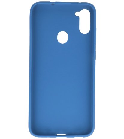 Color Backcover Telefoonhoesje voor Samsung Galaxy A11 - Navy