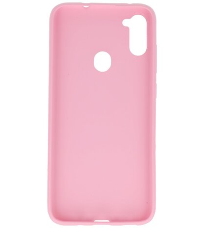 Color Backcover Telefoonhoesje voor Samsung Galaxy A11 - Roze