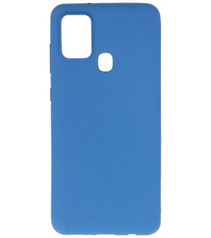 Color Backcover Telefoonhoesje voor Samsung Galaxy A21s - Navy