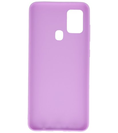 Color Backcover Telefoonhoesje voor Samsung Galaxy A21s - Paars