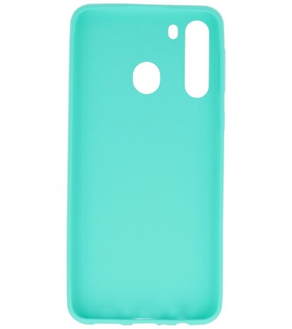 Color Backcover Telefoonhoesje voor Samsung Galaxy A21 - Turquoise