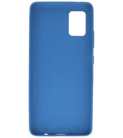 Color Backcover Telefoonhoesje voor Samsung Galaxy A41 - Navy