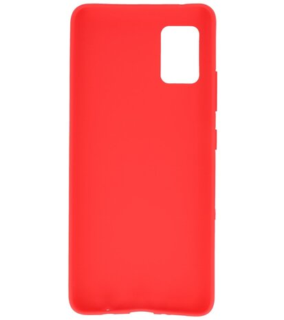 Color Backcover Telefoonhoesje voor Samsung Galaxy A41 - Rood