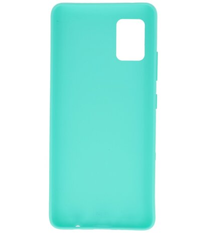 Color Backcover Telefoonhoesje voor Samsung Galaxy A41 - Turquoise