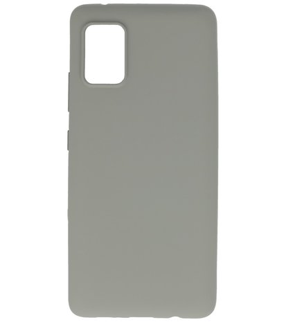 Color Backcover Telefoonhoesje voor Samsung Galaxy A51 5G - Grijs