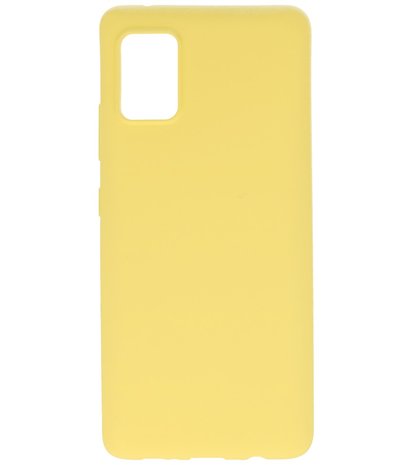 Color Backcover Telefoonhoesje voor Samsung Galaxy A71 5G - Geel