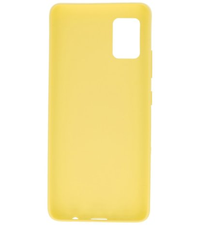 Color Backcover Telefoonhoesje voor Samsung Galaxy A71 5G - Geel