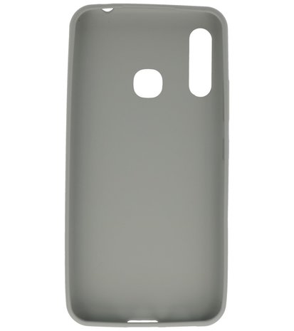 Color Backcover Telefoonhoesje voor Samsung Galaxy A70e - Grijs
