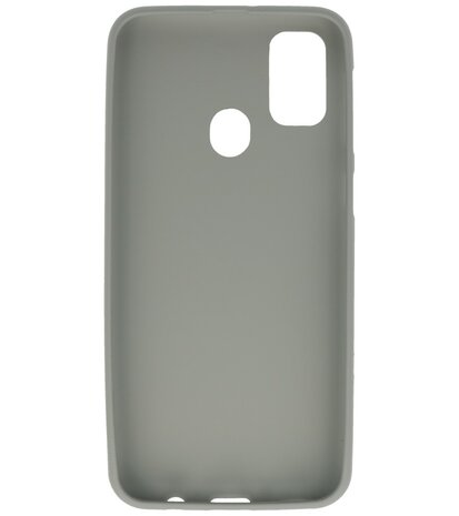 Color Backcover Telefoonhoesje voor Samsung Galaxy M31 - Grijs