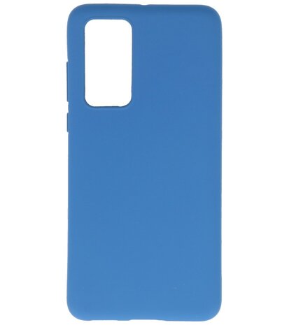 Color Backcover Telefoonhoesje voor Huawei P40 - Navy