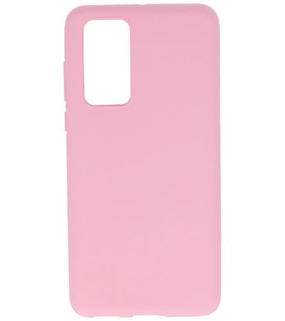 Color Backcover Telefoonhoesje voor Huawei P40 - Roze