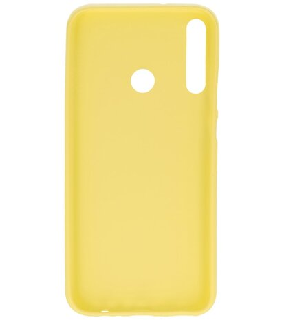 Color Backcover Telefoonhoesje voor Huawei P40 Lite E / Y7P - Geel