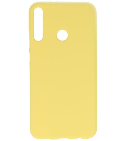 Color Backcover Telefoonhoesje voor Huawei P40 Lite E / Y7P - Geel