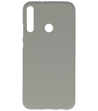 Color Backcover Telefoonhoesje voor Huawei P40 Lite E / Y7P - Grijs