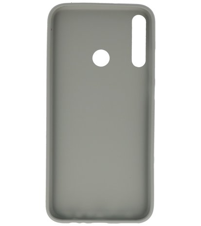 Color Backcover Telefoonhoesje voor Huawei P40 Lite E / Y7P - Grijs