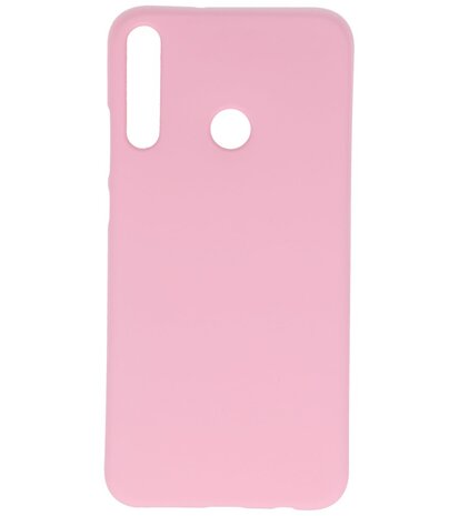 Color Backcover Telefoonhoesje voor Huawei P40 Lite E / Y7P - Roze