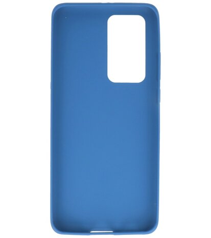 Color Backcover Telefoonhoesje voor Huawei P40 Pro - Navy