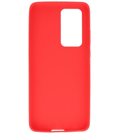 Color Backcover Telefoonhoesje voor Huawei P40 Pro - Rood