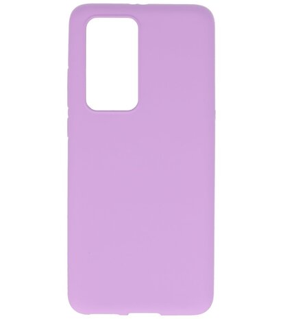 Color Backcover Telefoonhoesje voor Huawei P40 Pro - Paars