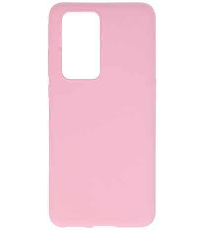 Color Backcover Telefoonhoesje voor Huawei P40 Pro - Roze