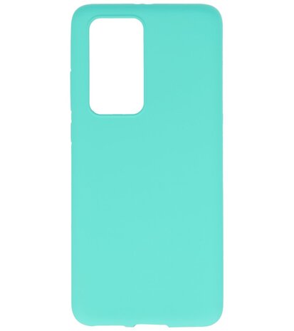 Color Backcover Telefoonhoesje voor Huawei P40 Pro - Turquoise