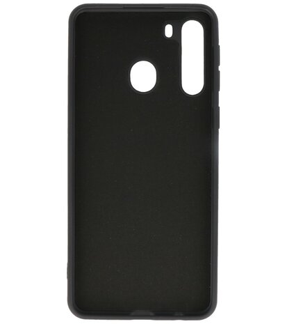 Fashion Backcover Telefoonhoesje voor Samsung Galaxy A21 - Zwart