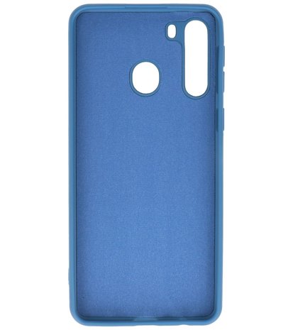 Fashion Backcover Telefoonhoesje voor Samsung Galaxy A21 - Navy