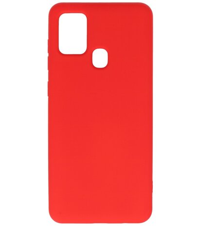 Fashion Backcover Telefoonhoesje voor Samsung Galaxy A21s - Rood