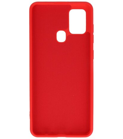 Fashion Backcover Telefoonhoesje voor Samsung Galaxy A21s - Rood