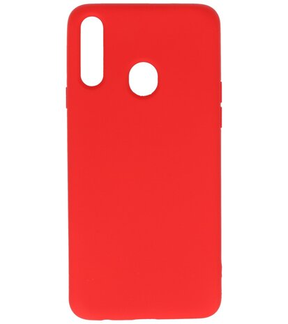 Fashion Backcover Telefoonhoesje voor Samsung Galaxy A20s - Rood