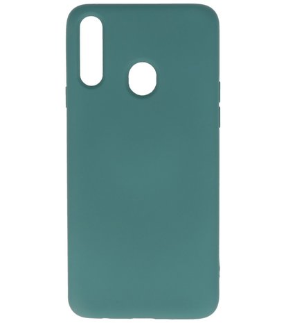 Fashion Backcover Telefoonhoesje voor Samsung Galaxy A20s - Donker Groen