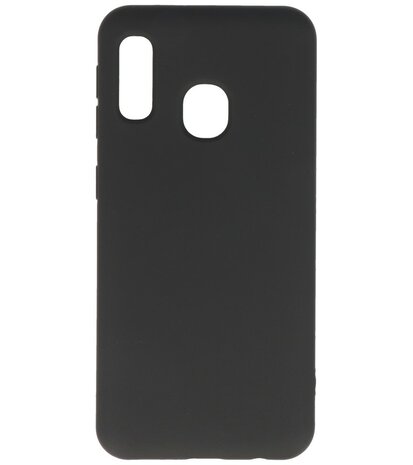 Fashion Backcover Telefoonhoesje voor Samsung Galaxy A20e - Zwart