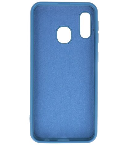 Fashion Backcover Telefoonhoesje voor Samsung Galaxy A20e - Navy