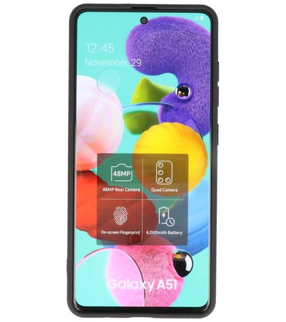 Fashion Backcover Telefoonhoesje voor Samsung Galaxy A71 - Zwart