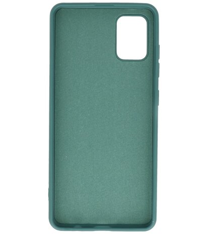 Fashion Backcover Telefoonhoesje voor Samsung Galaxy A71 - Donker Groen