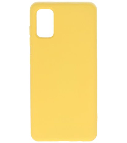 Fashion Backcover Telefoonhoesje voor Samsung Galaxy A41 - Geel