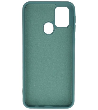 Fashion Backcover Telefoonhoesje voor Samsung Galaxy M31 - Donker Groen
