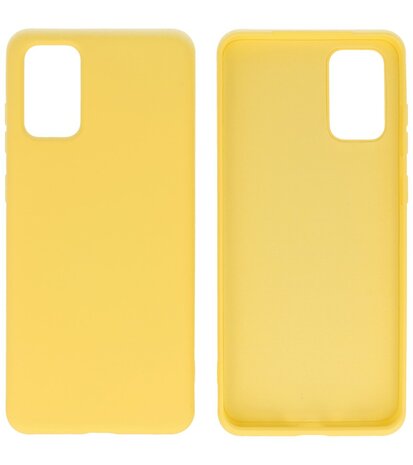 Fashion Backcover Telefoonhoesje voor Samsung Galaxy S20 Plus - Geel