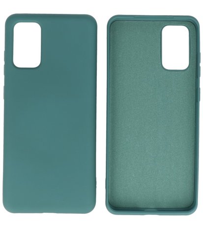 Fashion Backcover Telefoonhoesje voor Samsung Galaxy S20 Plus - Donker Groen