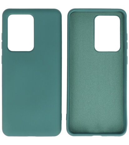 Fashion Backcover Telefoonhoesje voor Samsung Galaxy S20 ULtra - Donker Groen