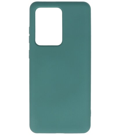 Fashion Backcover Telefoonhoesje voor Samsung Galaxy S20 ULtra - Donker Groen