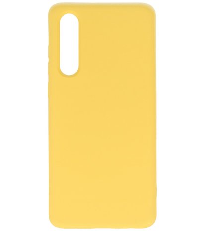 Fashion Backcover Telefoonhoesje voor Huawei P30 - Geel