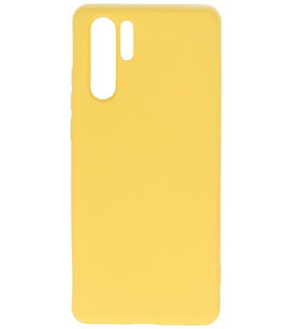 Fashion Backcover Telefoonhoesje voor Huawei P30 Pro - Geel