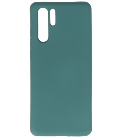 Fashion Backcover Telefoonhoesje voor Huawei P30 Pro - Donker Groen