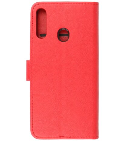 Bestcases Booktype Telefoonhoesje voor Samsung Galaxy A20s - Rood