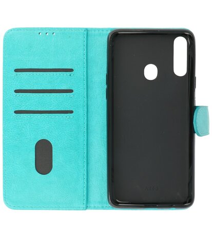 Bestcases Booktype Telefoonhoesje voor Samsung Galaxy A20s - Groen